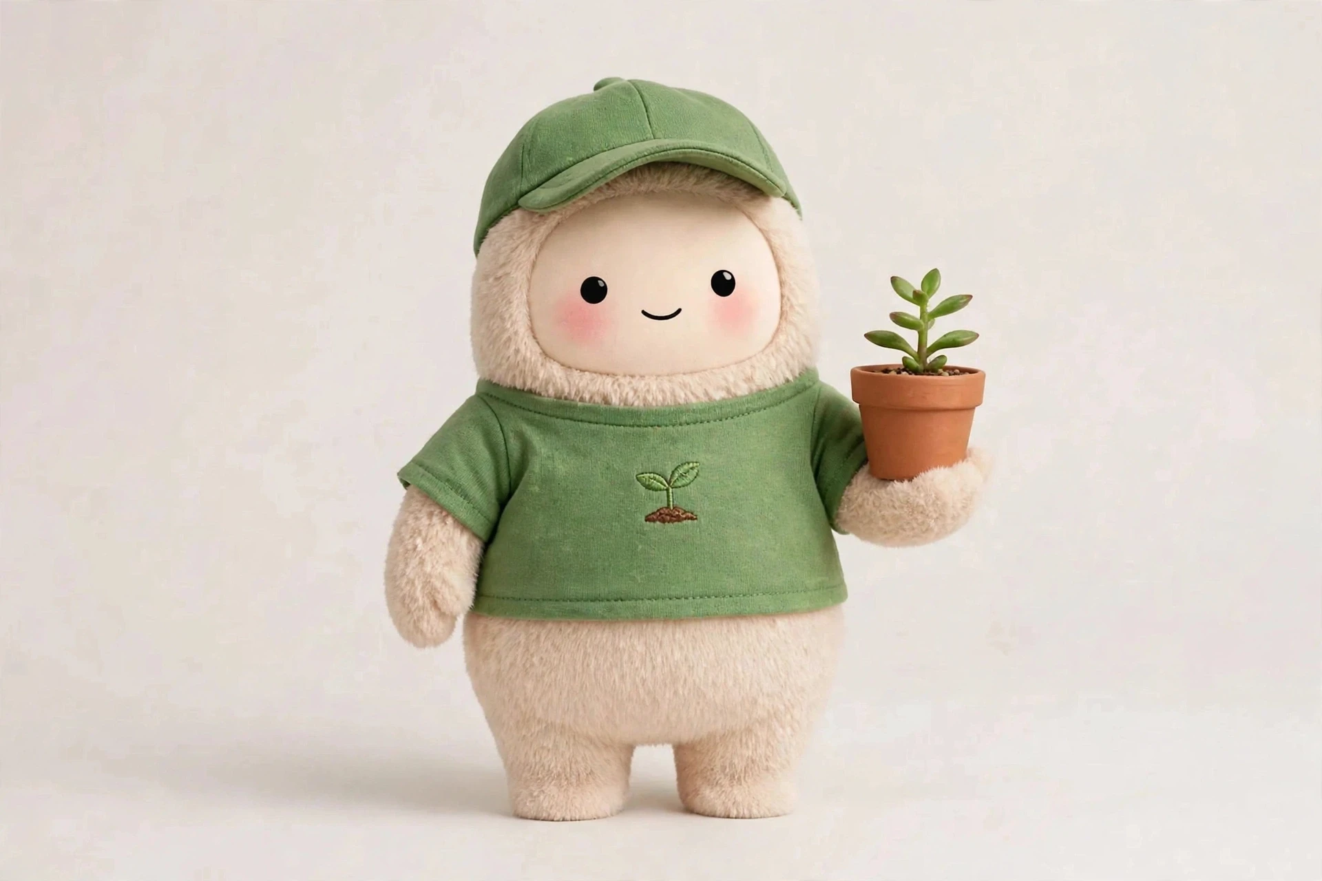 Plant Coach — cream Muse avatar, AI houseplant care coach agent on MyAgentFace