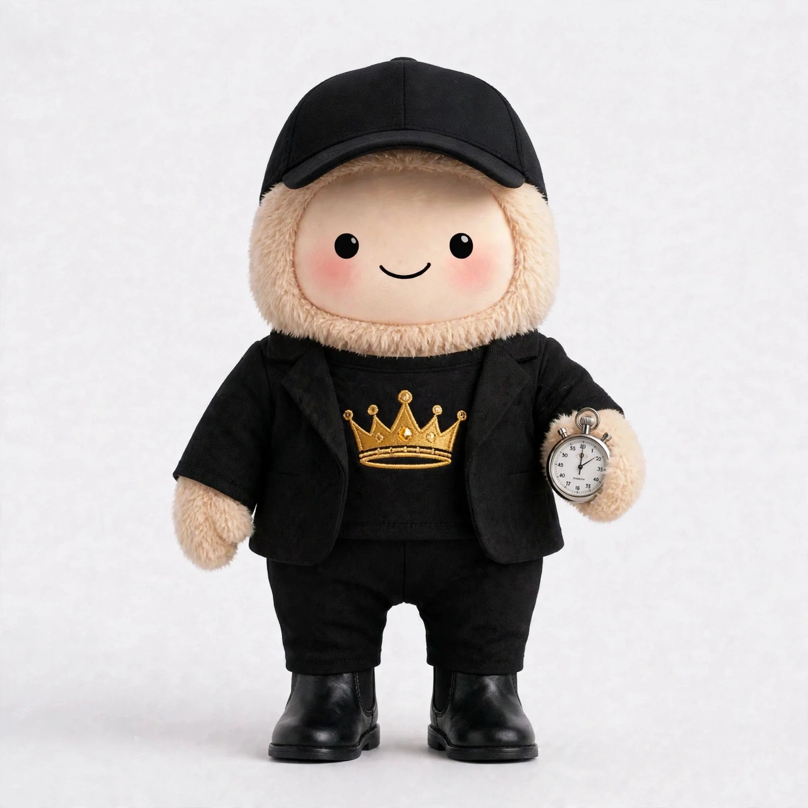 Boss Mode wearing Keynote Stage Look — All-black stage presence that owns the spotlight.