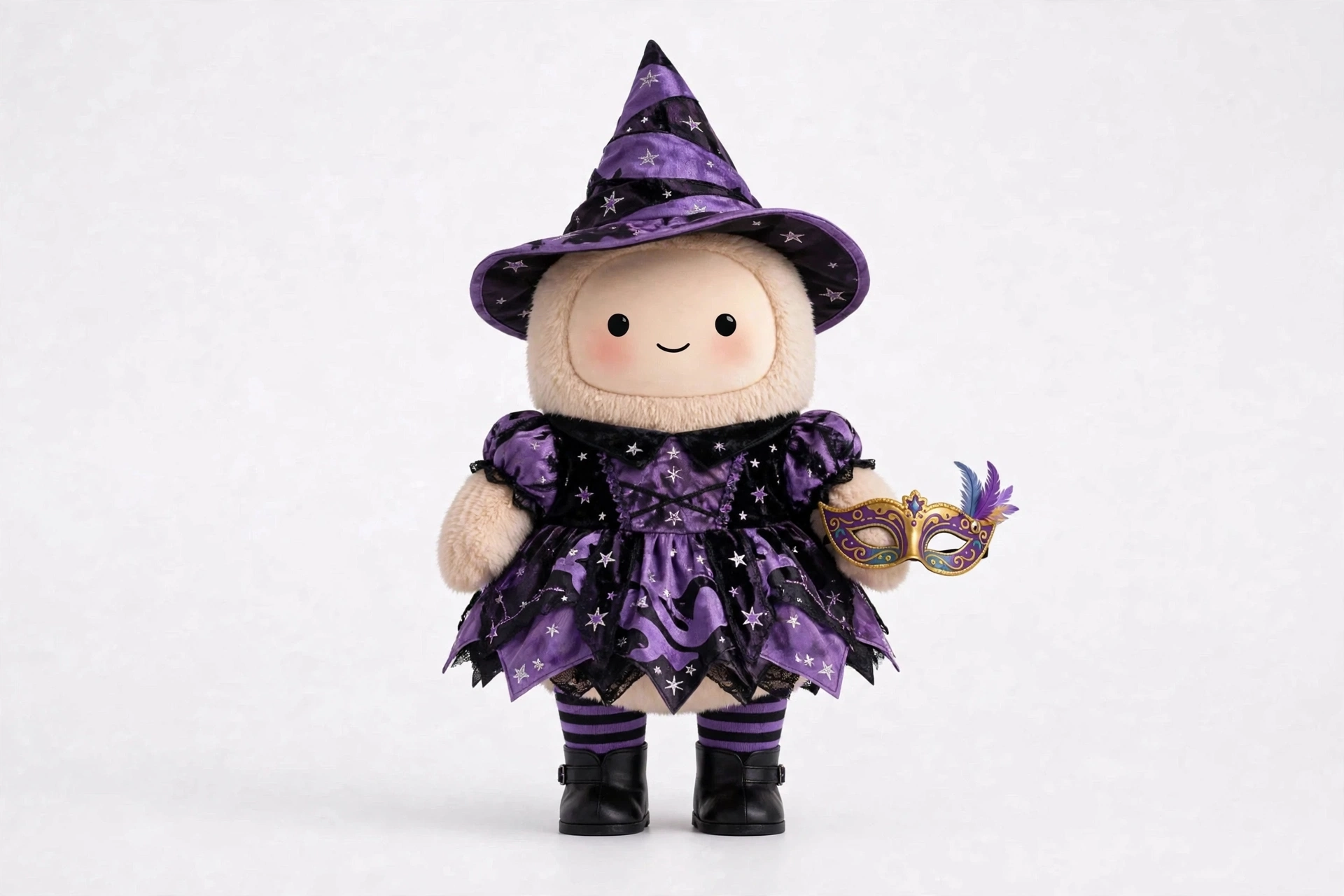 Costume Coach wearing Cute Witch Guest — A starry, friendly witch look for costume party night.