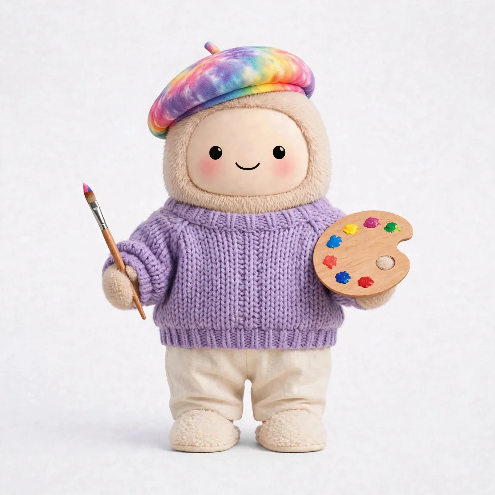 Creative Muse wearing Cozy Inspiration Day — The softest layers for slow days of gathering ideas.