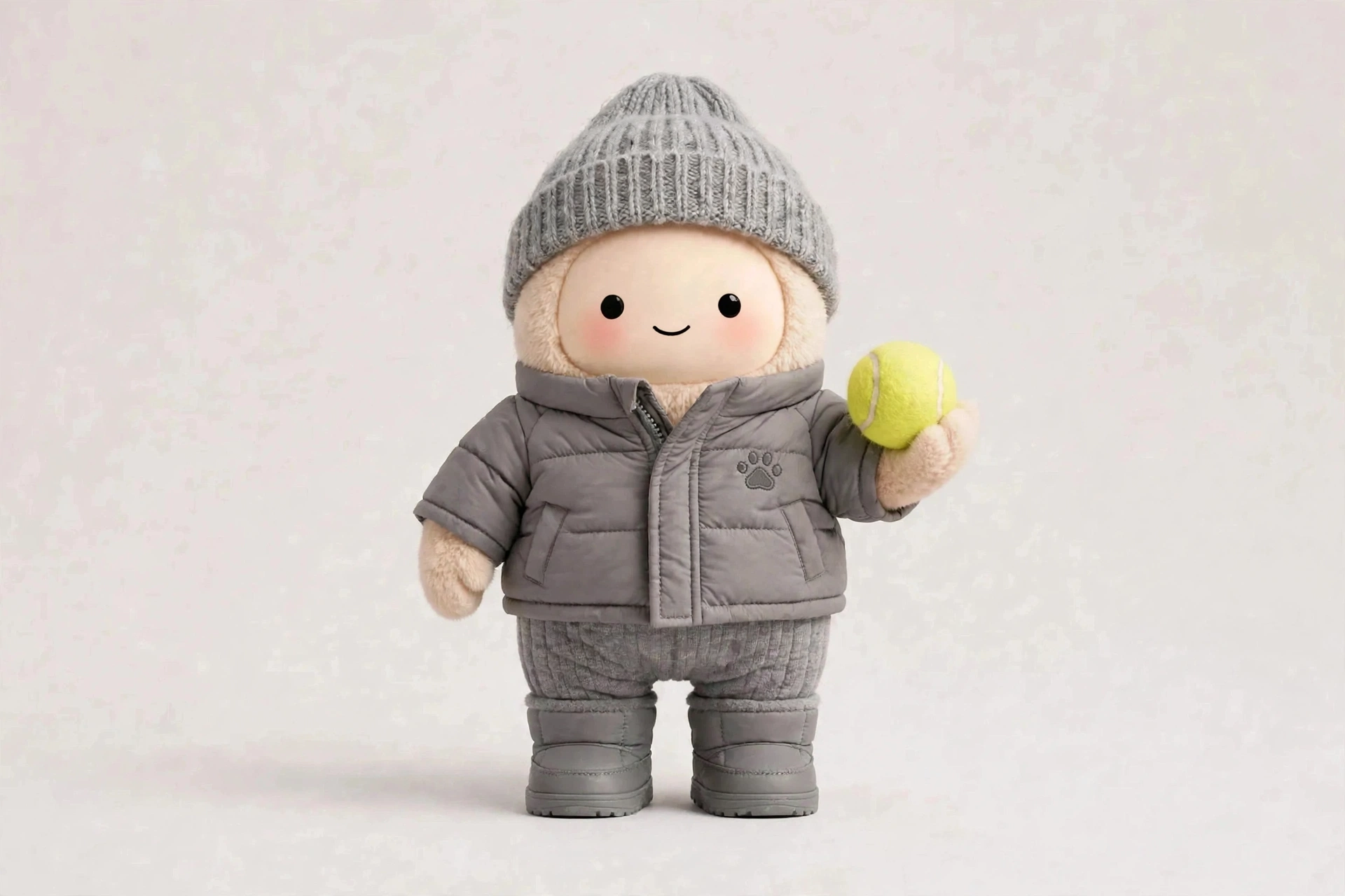 Dog Training Buddy wearing Winter Walk Warmth — Warm bundled layers for frosty morning walks.