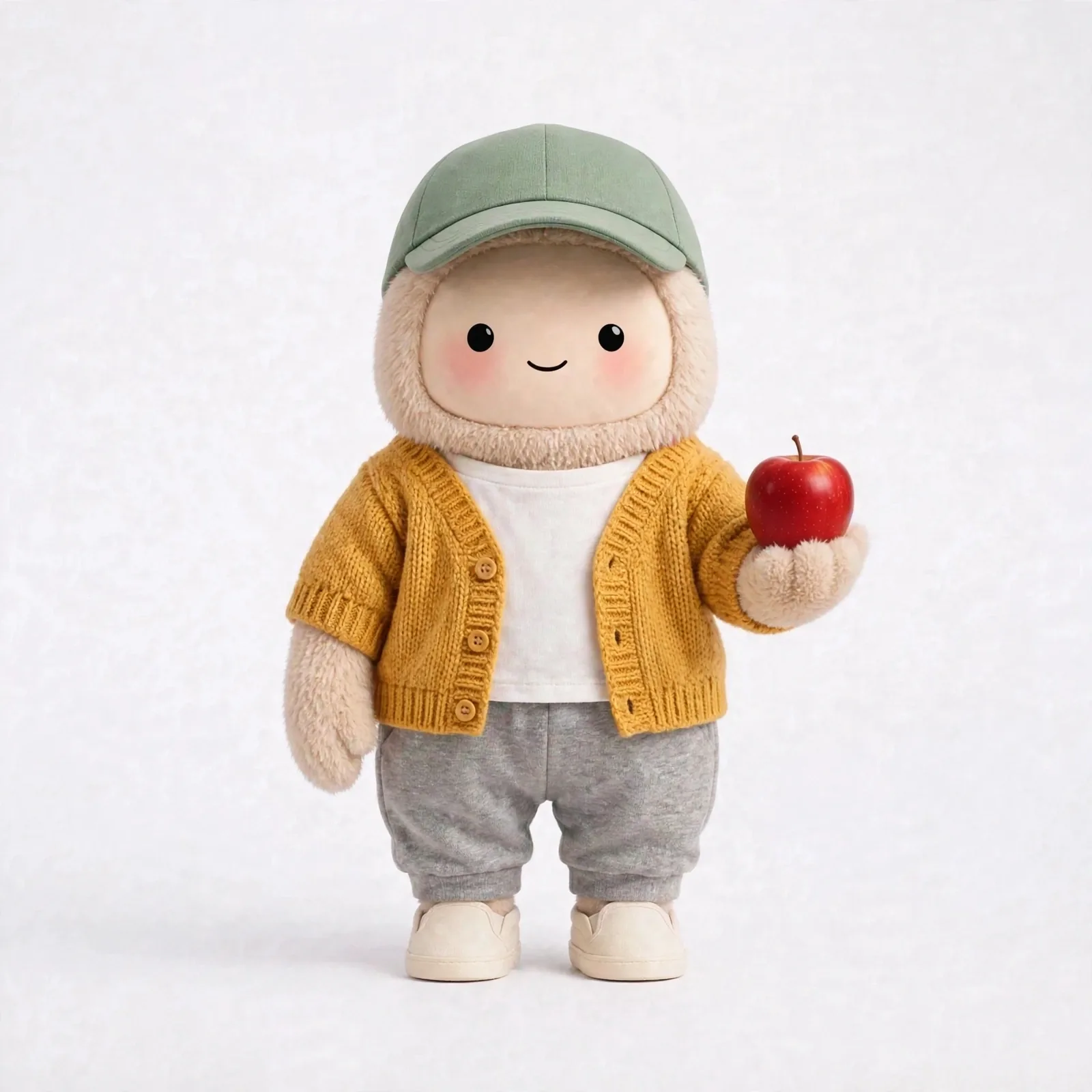 Gentle Health Coach wearing Cozy Check-In — Warm knit for slow Sunday reviews and check-ins.
