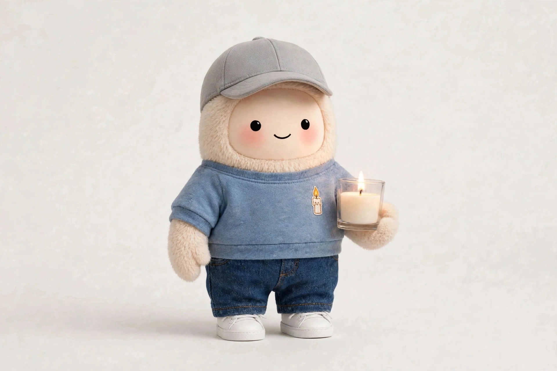 Grief Companion wearing Everyday Check-In Casual — Plain and reassuring for everyday check-ins.
