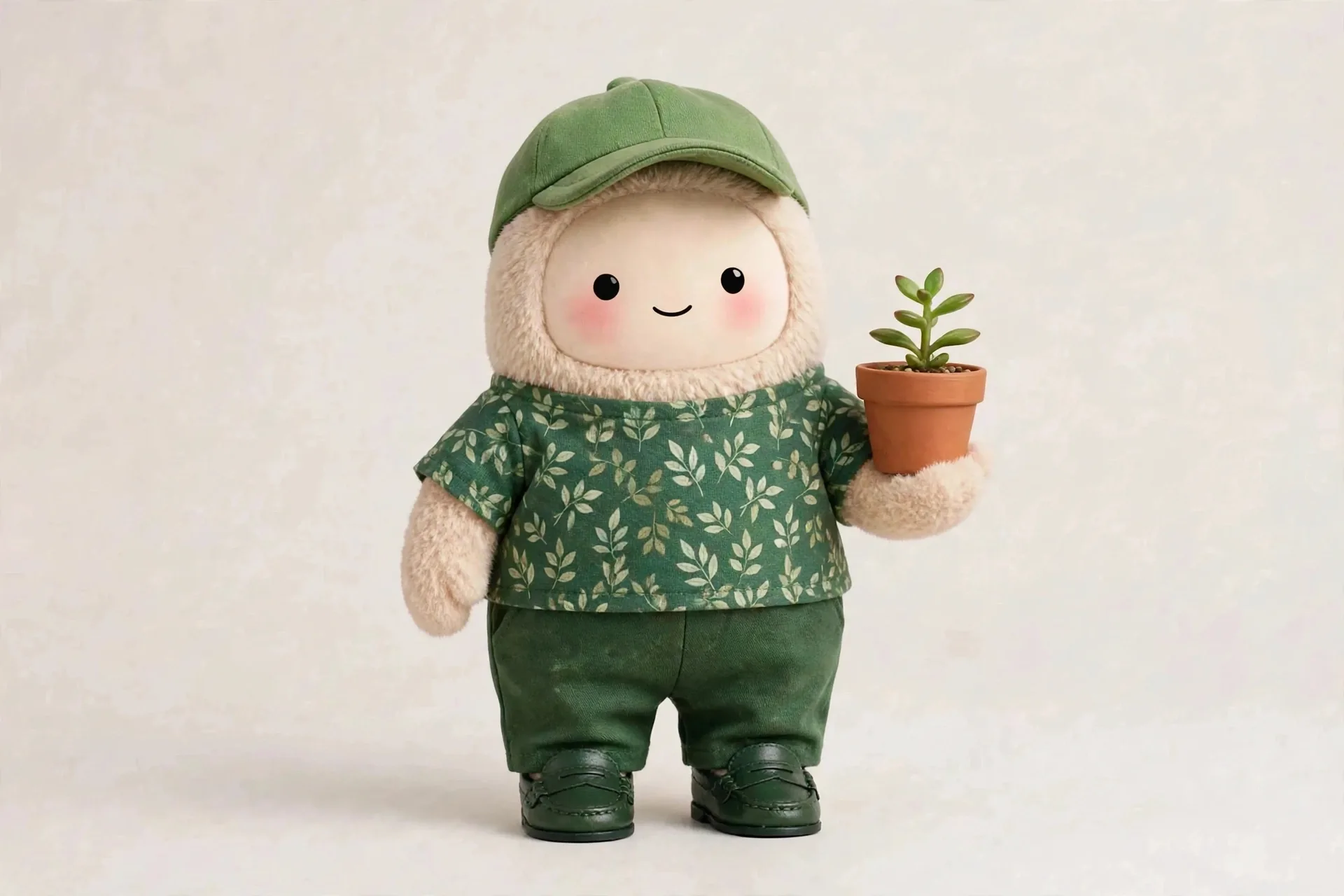 Plant Coach wearing Indoor Jungle Casual — Relaxed casual for tending an indoor jungle.