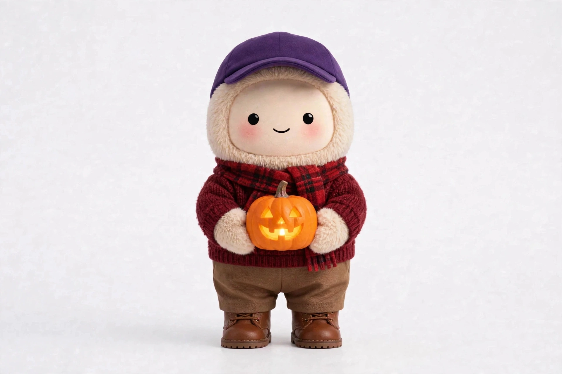 Pumpkin Storyteller wearing Autumn Bonfire Circle — Bonfire-warm layers for stories told in a circle.