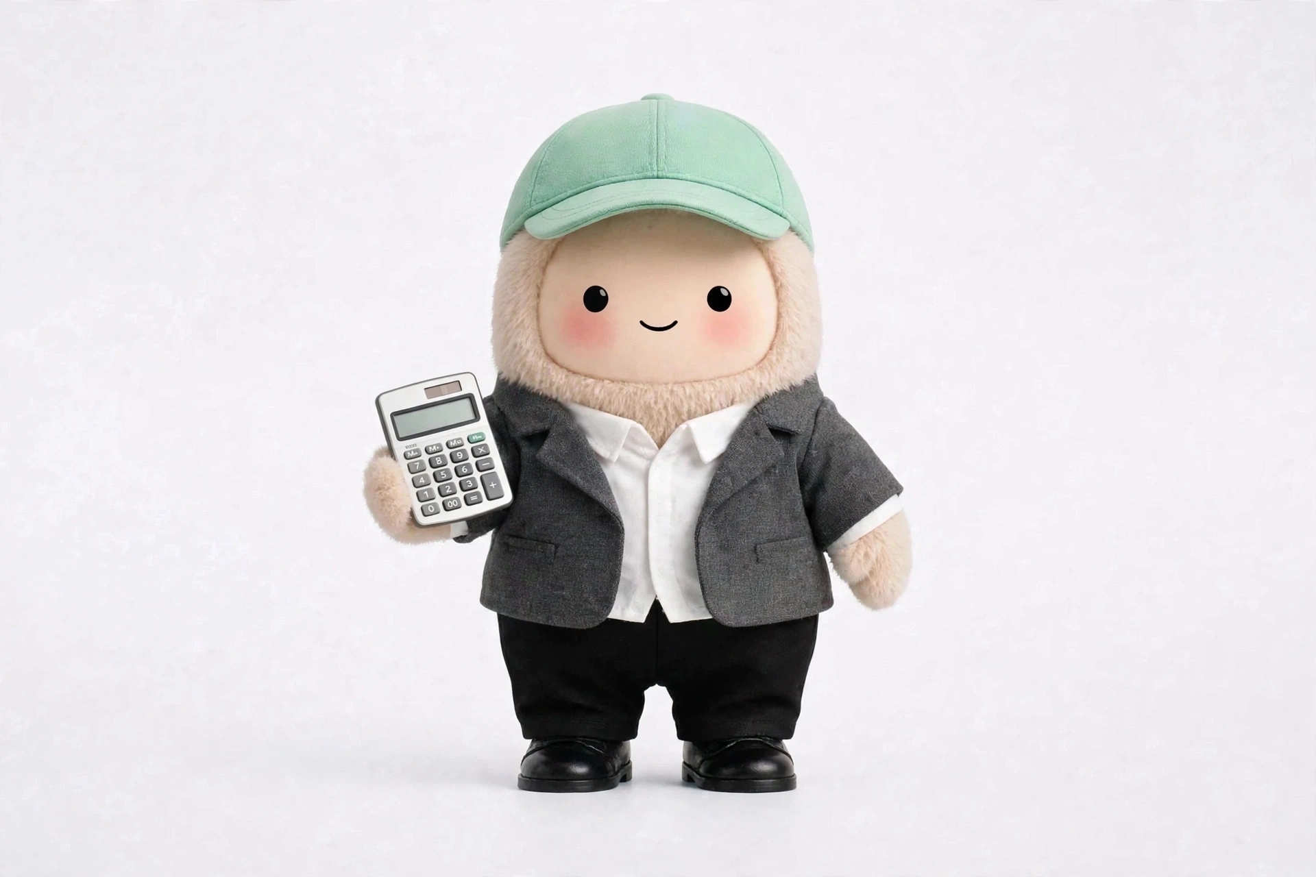 Small Business Bookkeeper wearing Tax Season Smart — Focused and sharp for tax season deadlines.