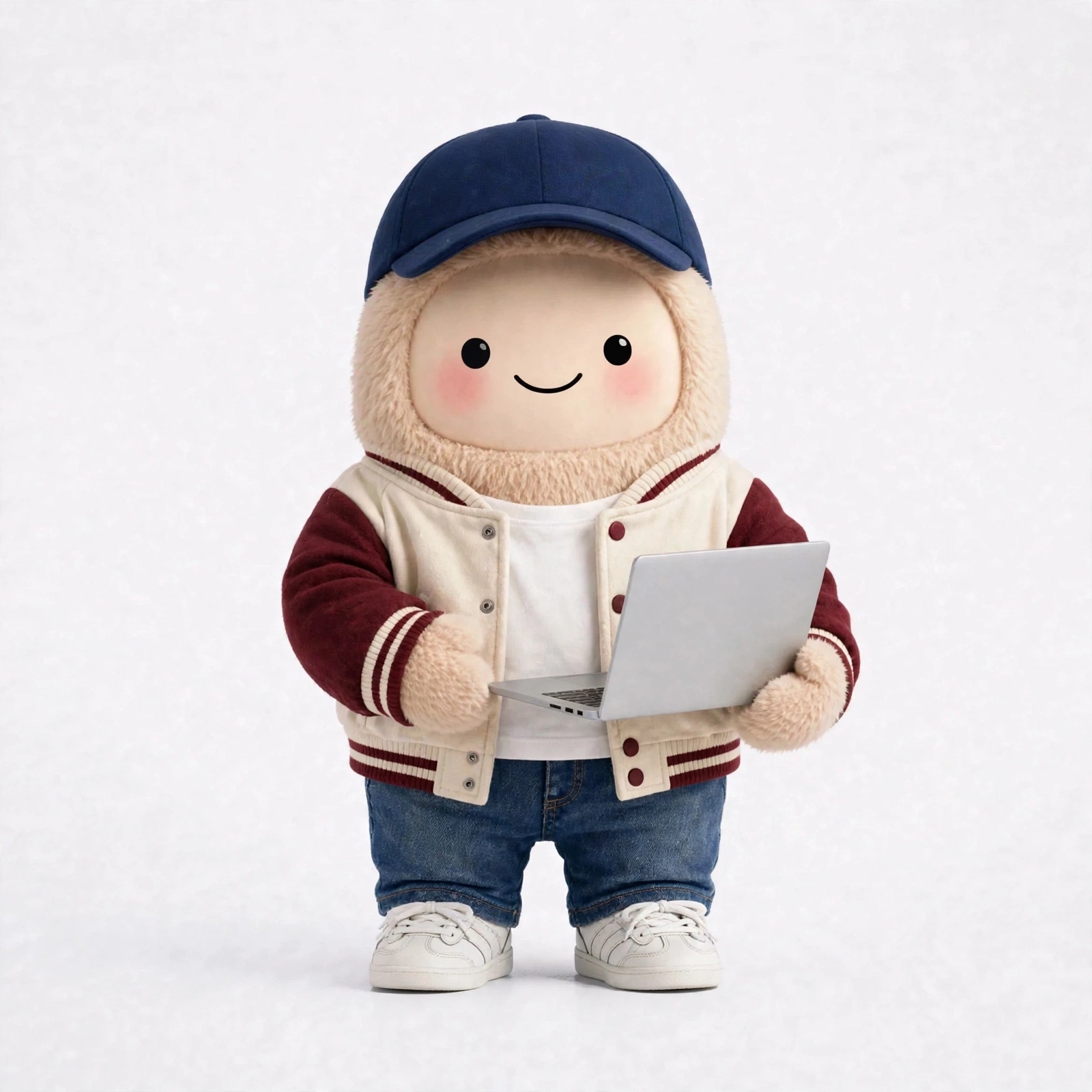 Startup Cofounder wearing Retro Varsity Founder — Playful throwback jacket with startup energy.