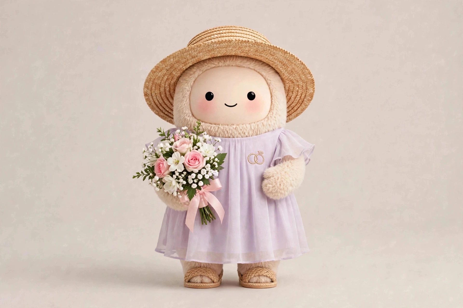 Wedding Planner Companion wearing Garden Wedding Guest-Smart — Light and lovely for coordinating an outdoor ceremony.
